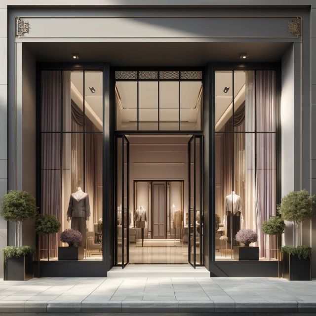 店装・フロントサッシ